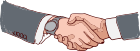 Grafik Versprechen mit Handschlag